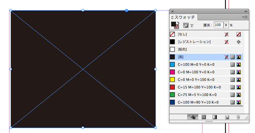 InDesignの［黒］